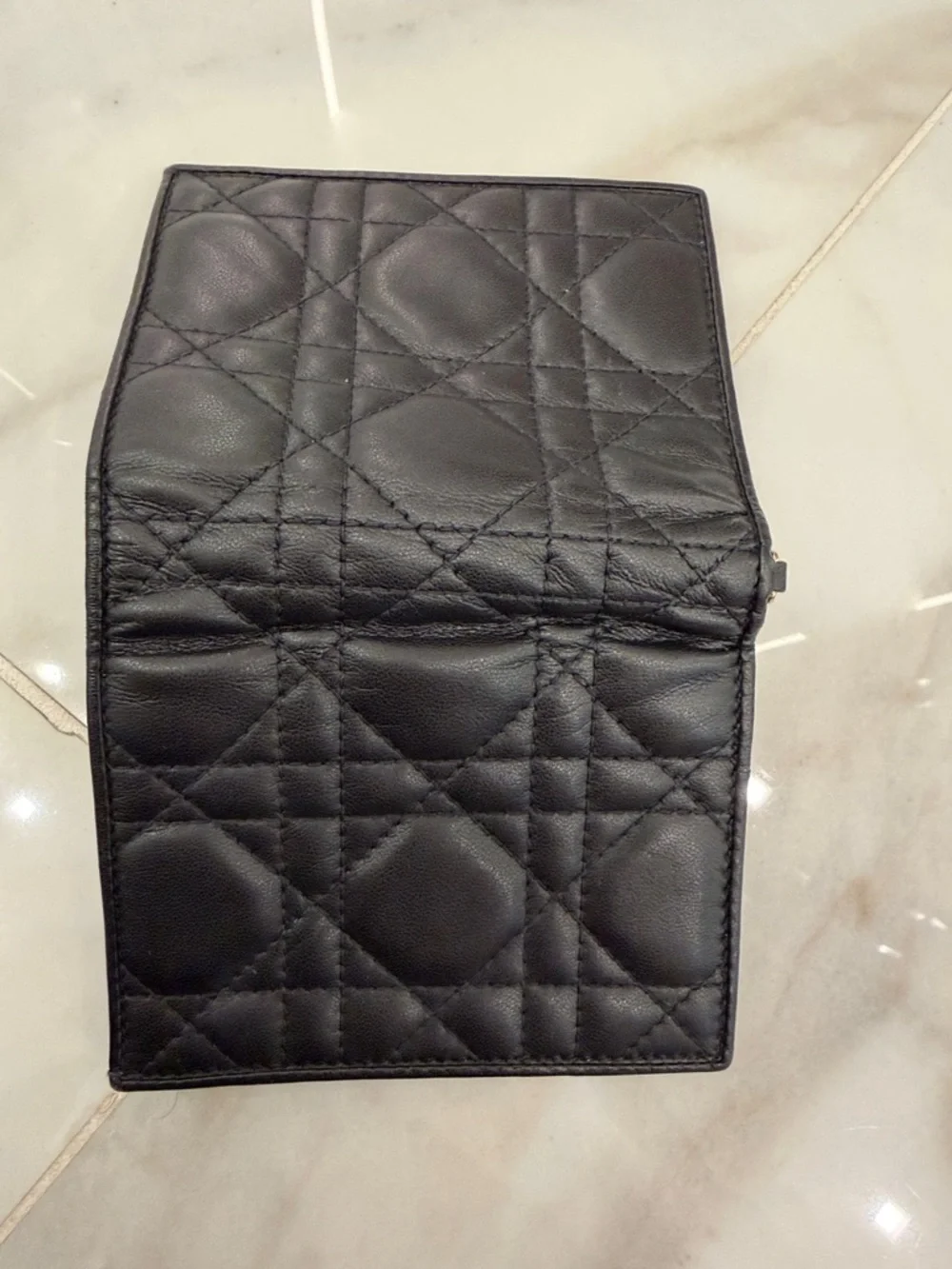Mini Lady Dior Gardenia Wallet